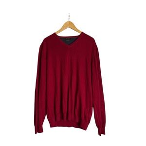 Sweater XXL Red Massimo Dutti silk cashmere blend
